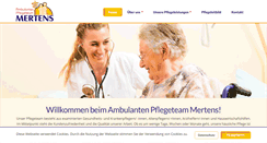 Desktop Screenshot of pflegeteam-mertens.de