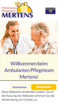 Mobile Screenshot of pflegeteam-mertens.de